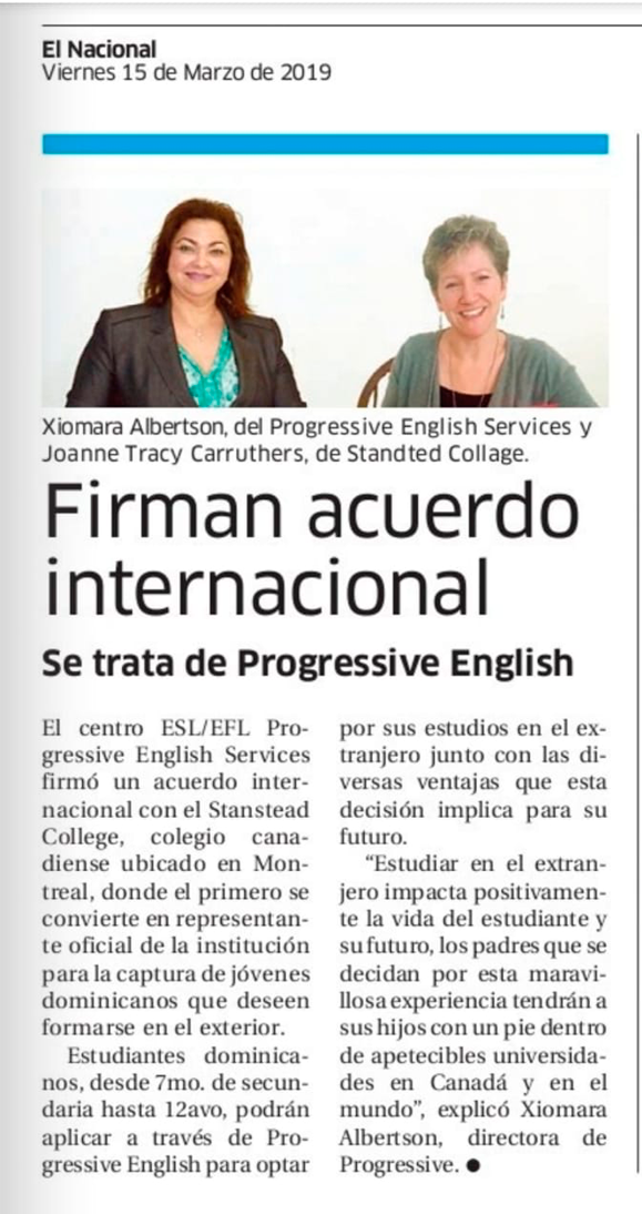 Firma Acuerdo Stanstead College